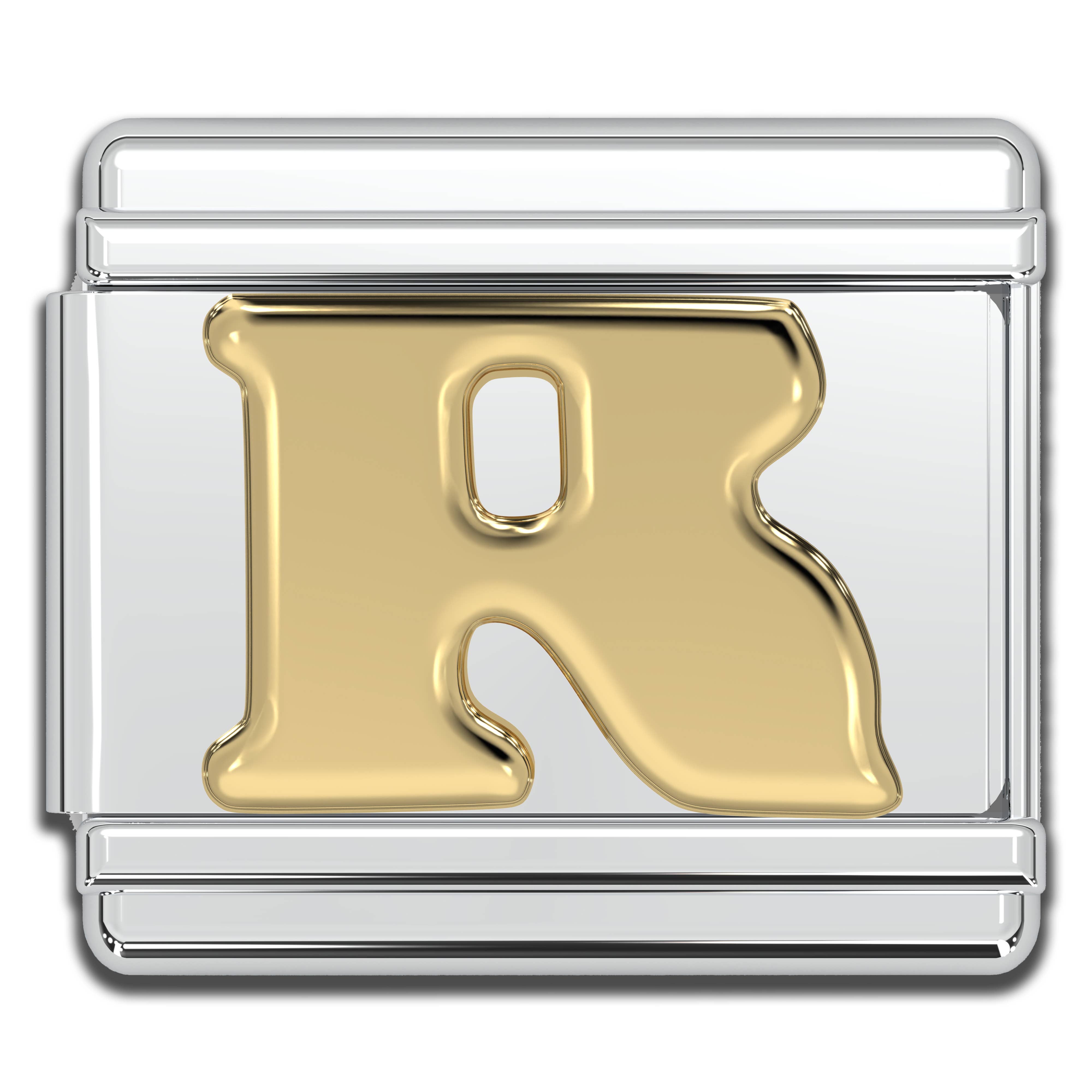 Natalia - Wholesale Individual Charm/Pendant - Italian Charm Letters A-Z - 9mm Gold Bracelet Charms14