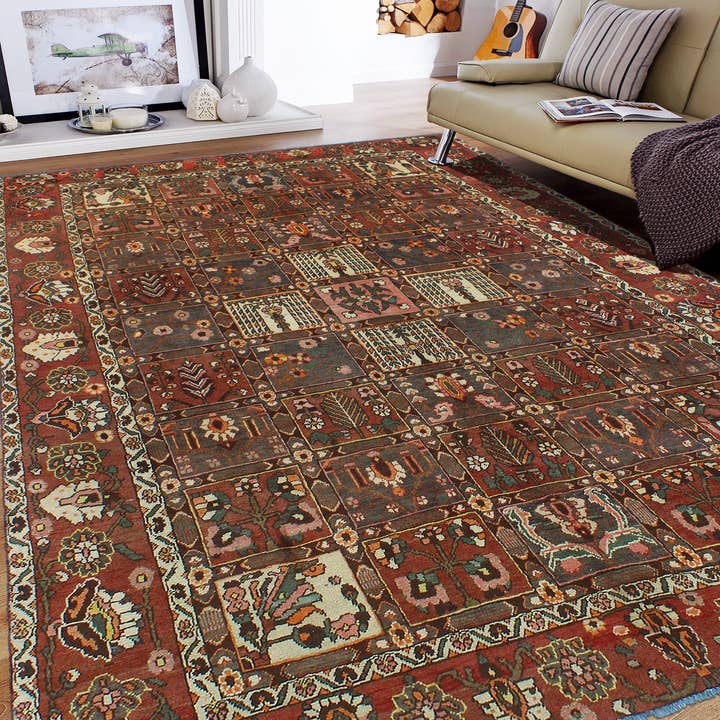 Noori Rug - Wholesale Area Rug - Vintage Reuben Rust/Ivory Rug, 6'11" x 9'6"1