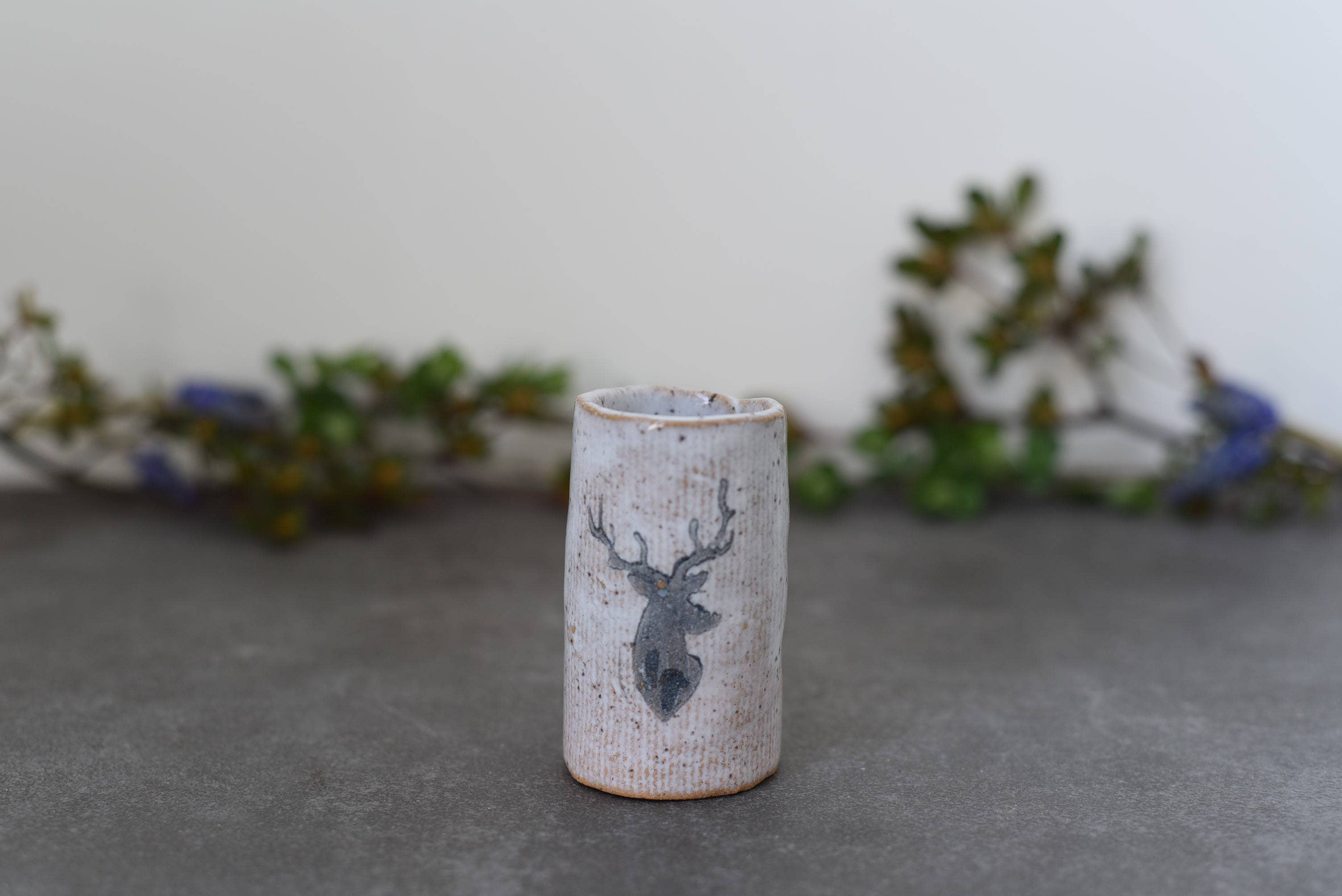 Mix Pack of Glazes Tiny Tumblers - Deer / Stag for wholesale on Faire