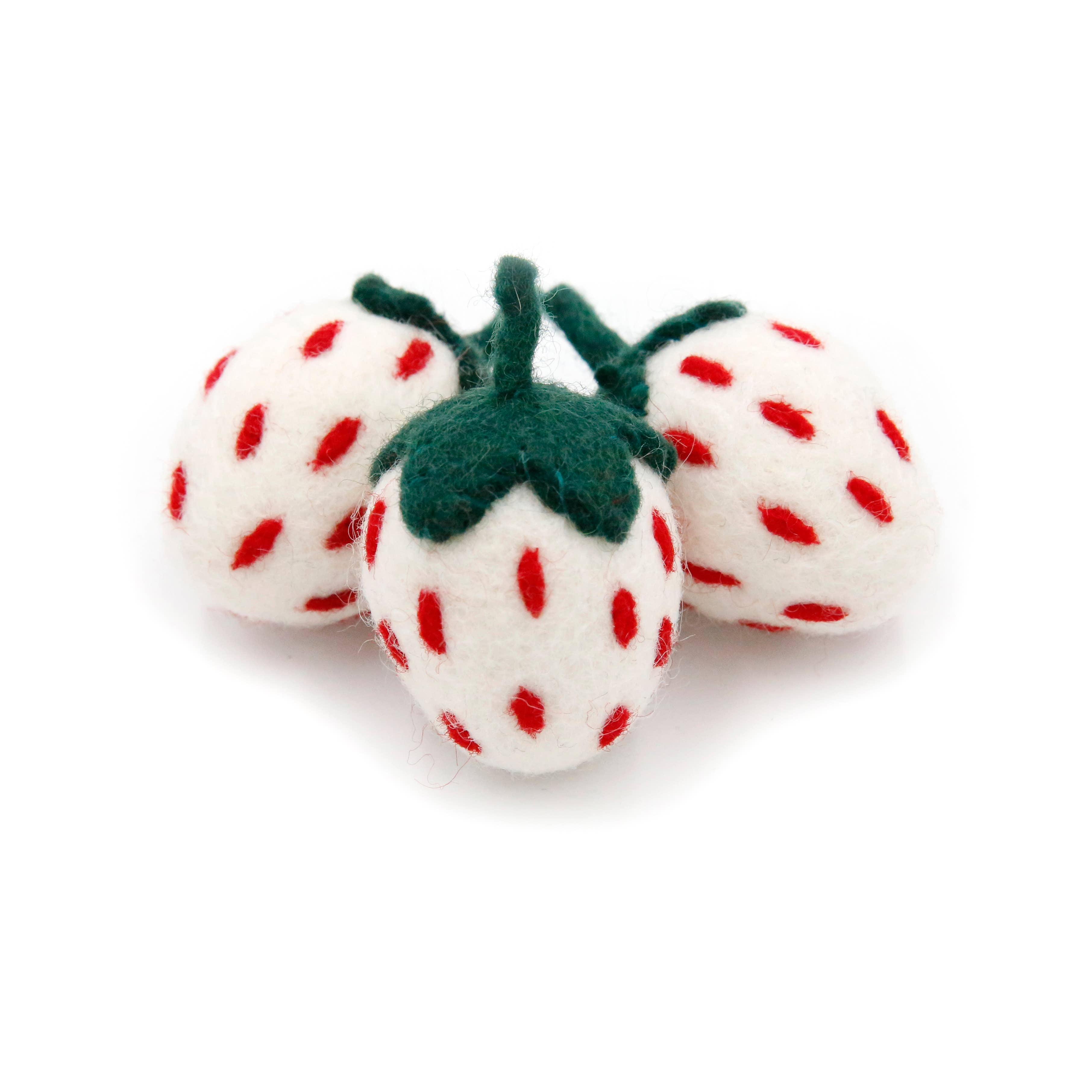 The Felt Pod – Großhandel Tischdeko – Erdbeeren aus Filz, Erdbeere5