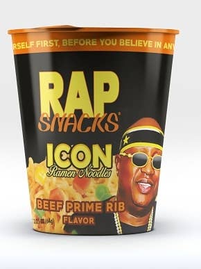 (S6-12) Nouilles-Rap Snacks-Ramen Côtes de Bœuf 2,25oz (64g x12) pour la vente par iSweet.ca