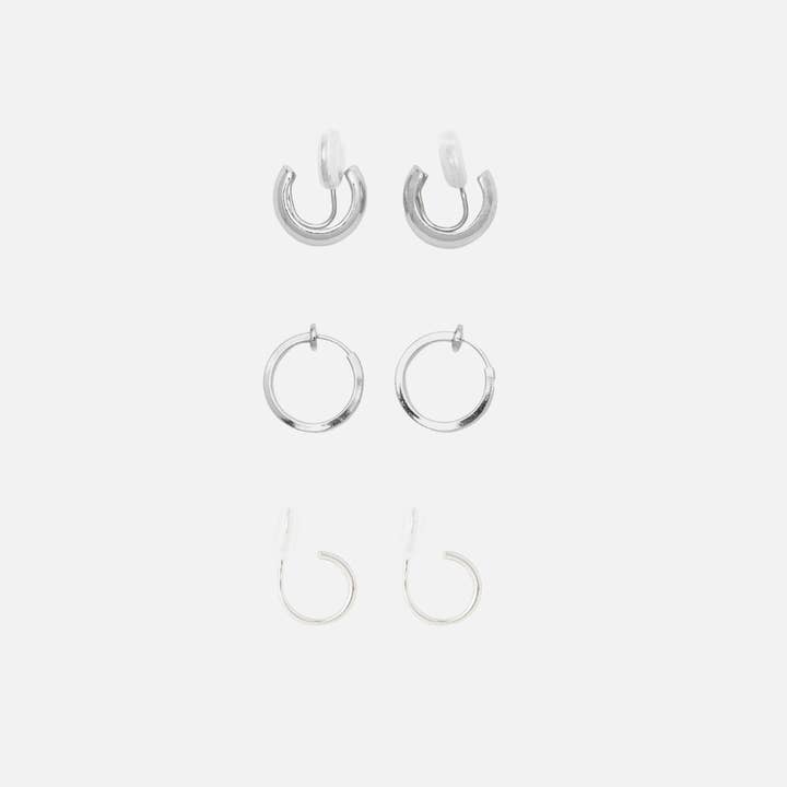 Conjunto de Best Sellers de Argolas em Prata por atacado de Aiori