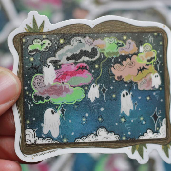 Geistermalerei Vinylaufkleber für den Großhandel von The Attuned Cauldron LLC