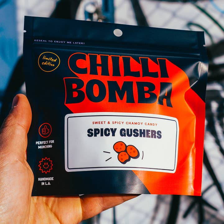Chilli Bomba - Wholesale Gummy - Chilli Bomba Spicy Gushers Chamoy Candy - 12ct/8oz