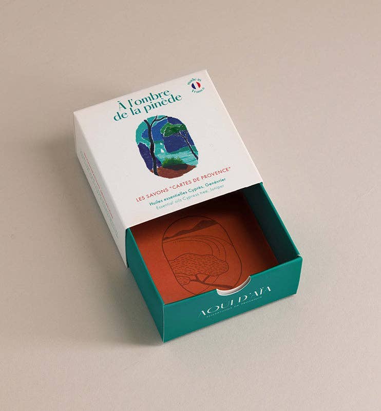 MAITRE SAVONITTO - Venta al por mayor Pastilla de jabón - Jabón de Ciprés y Enebro en caja tipo cajón 100 g2