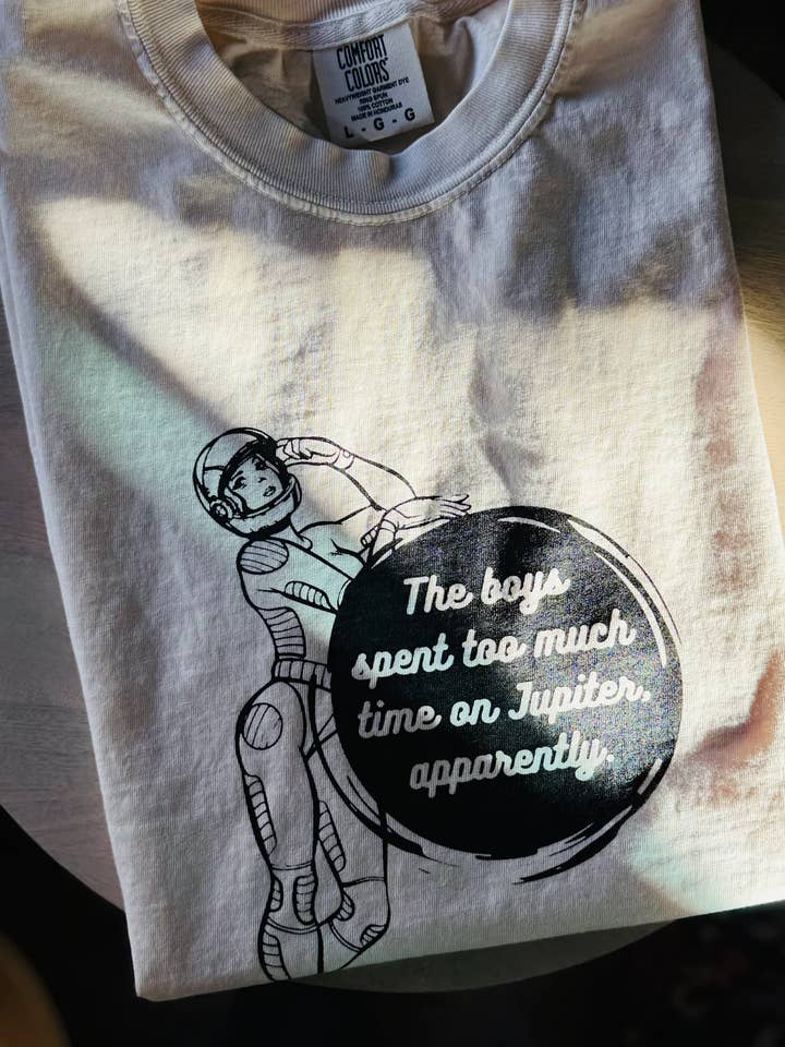 Boys Go To Jupiter Feminist Comfort Colors Graphic Tee for wholesale by Uncommon Wild