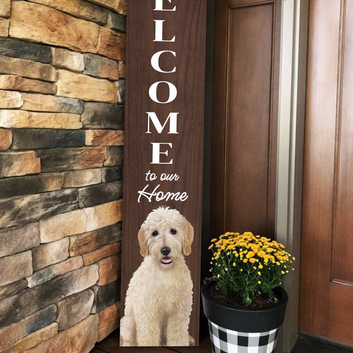 E&S Pets - Wholesale Outdoor Sign - Goldendoodle Welcome sign