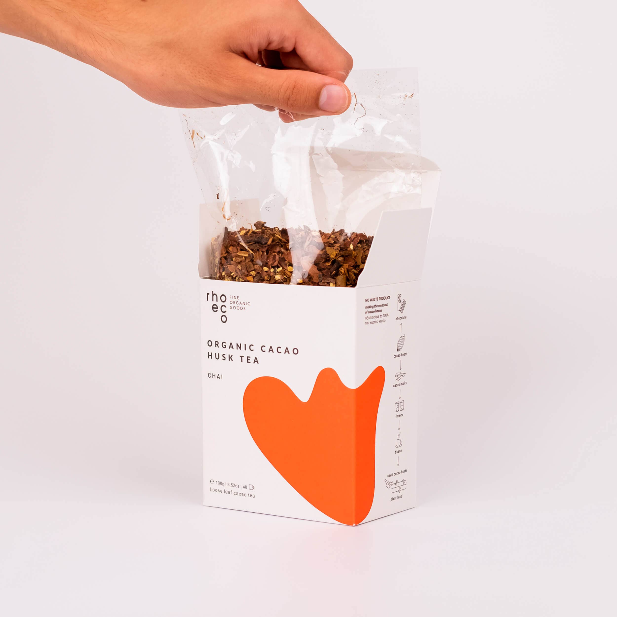 rhoeco - fine organic goods – wholesale Health/detox tea – Organic Cacao Husk Teas - Loose3