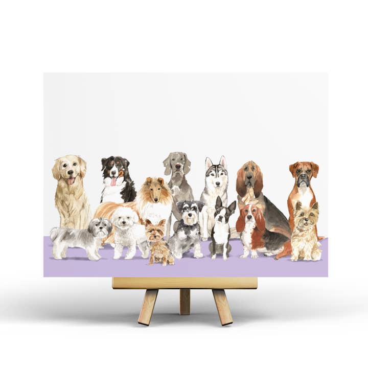 Dogs - Postcard for wholesale by Penpaling Paula