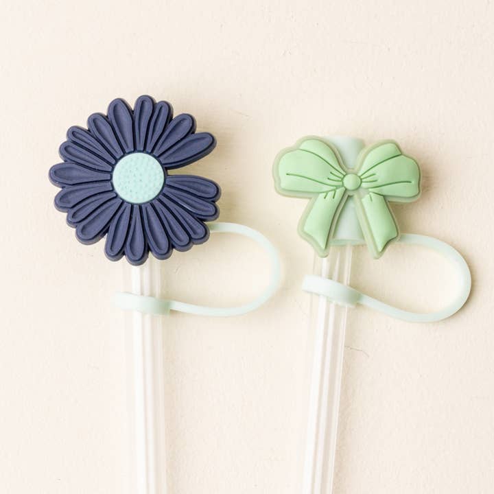 Straw Topper Set-Cool Mint for wholesale by The Darling Effect