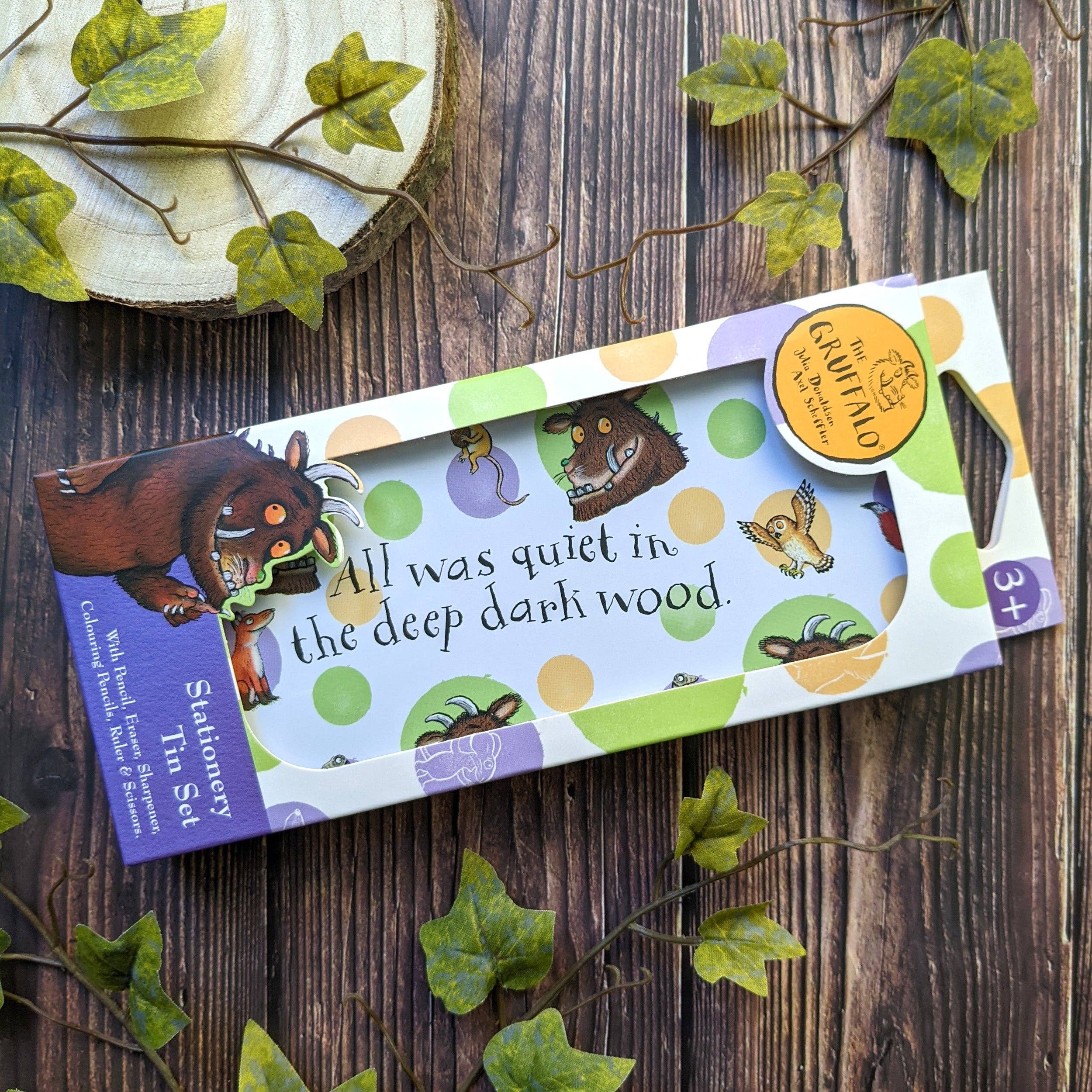 Robert Frederick Ltd – wholesale Stationery/notecard set – The Gruffalo Children’s Stationery Tin Set - First School Stationery Set2