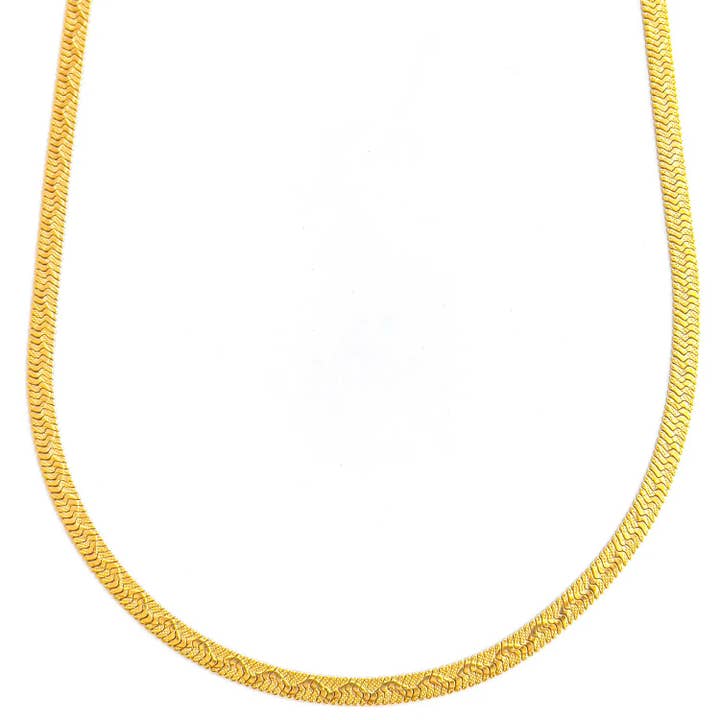 halsketting met slangenketting 'glinsterend getij' voor wholesale door kaimi