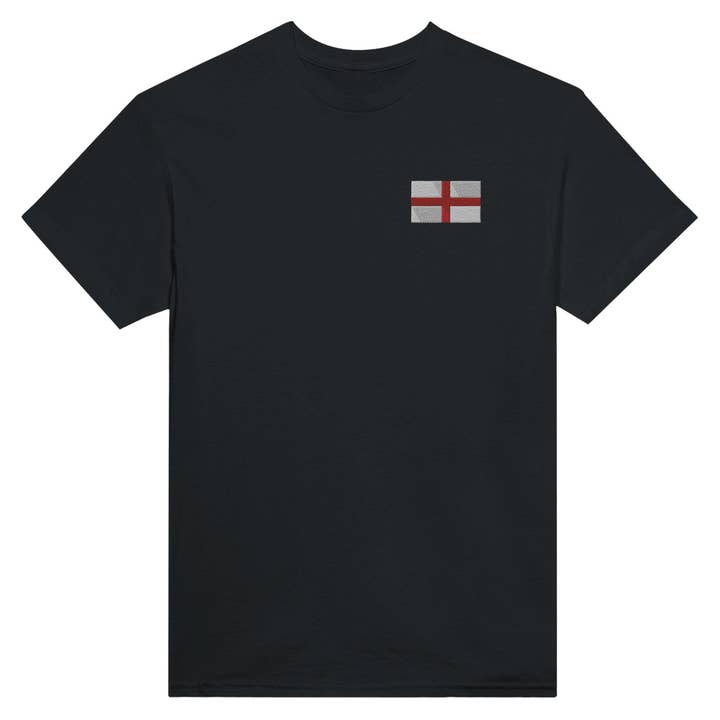 Pixelforma – Großhandel T-Shirt – Unisex – Besticktes T-Shirt mit England-Flagge
