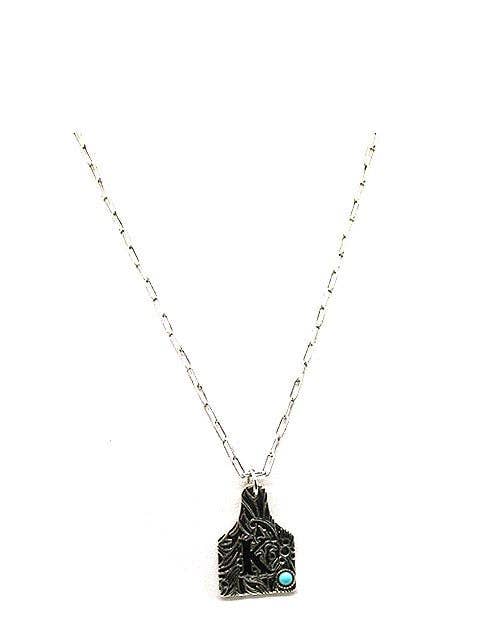 Snowing West - Wholesale Pendant/Charm Necklace - Western Initial Cattle Tag Necklace8