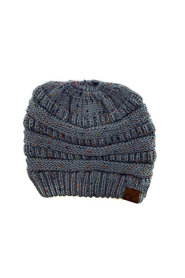 Suzie Q USA – wholesale Beanie – Women's – CC Cable Knit Beanie Tail Confetti Hat1