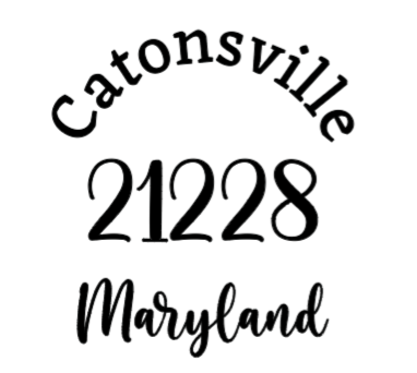 B4homemade, LLC – wholesale Cutting board – 8" Cutting Board w/ Zip Code or State options5