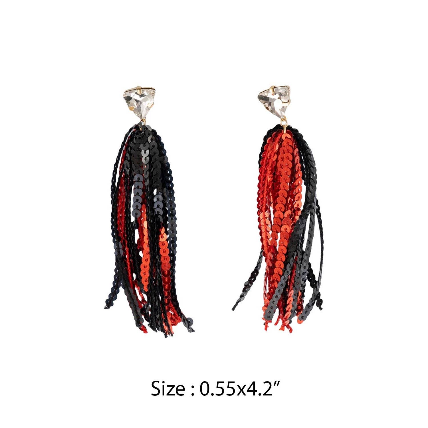 JHP Collection - Wholesale Dangle Earrings - GAME DAY SHINNY DROP SPORTS SEQUINS POST EARRINGS14