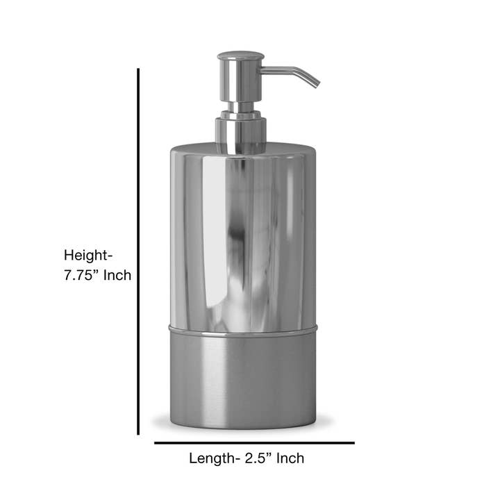 nu steel - Wholesale Soap Dispenser - Parkston Two-tone Stainless Steel Liquid Soap Pump1