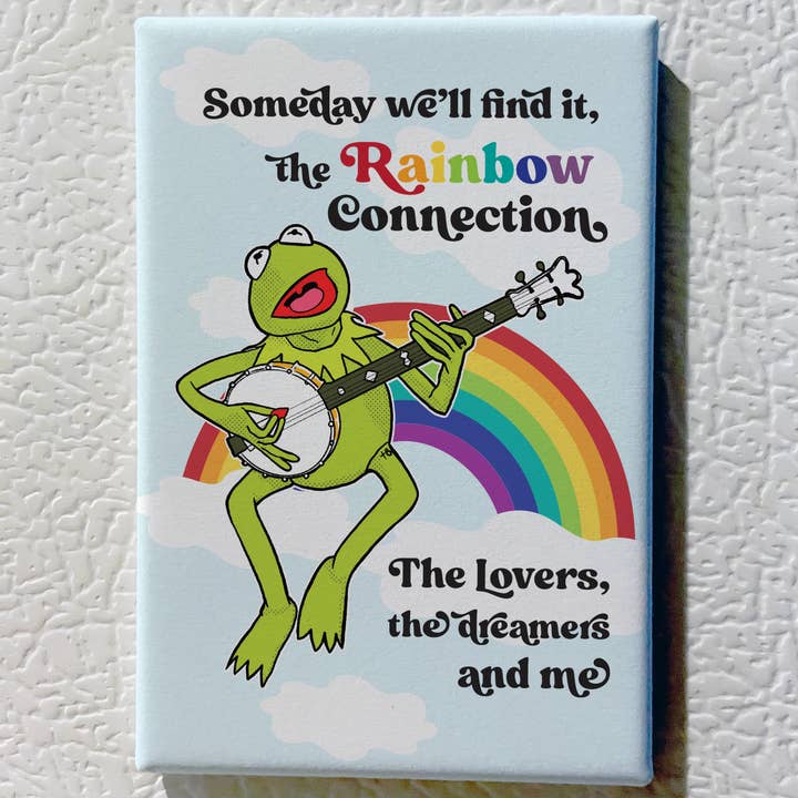 The Red Swan Shop - Wholesale Magnet - Kermit T. Frog Souvenir Magnet - The Rainbow Connection