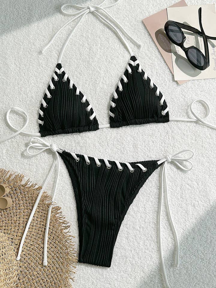 Mccolin - Wholesale Two Piece Swimsuit - Women's - Sexy Solid Bikini Set10