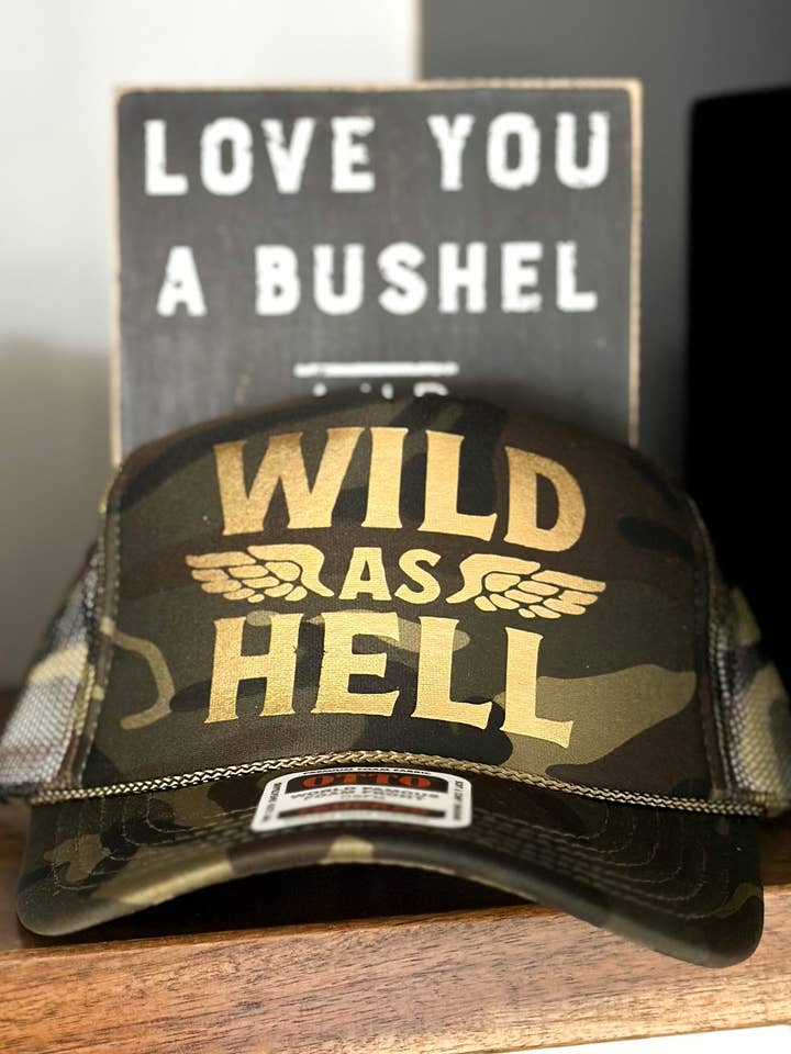 Wild as Hell Trucker pour la vente par Hill + Hyde&Co
