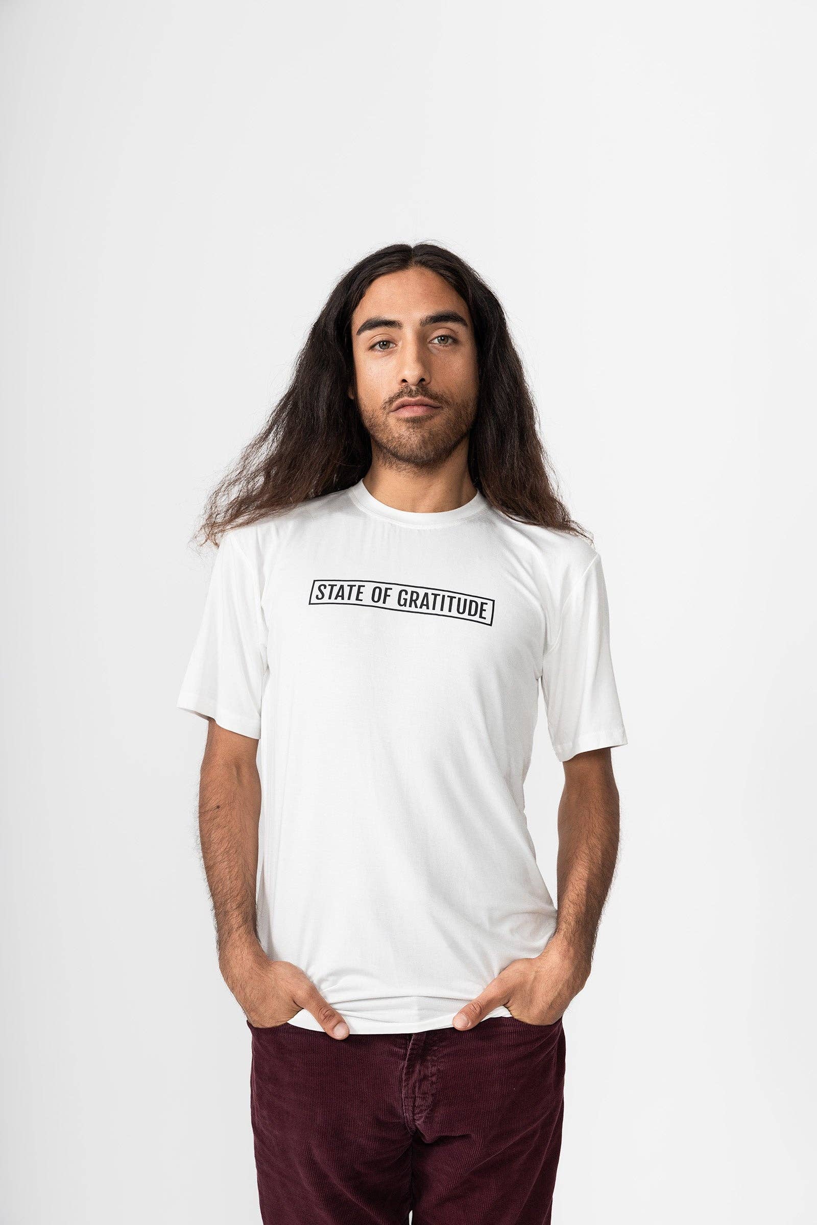 State of Gratitude – wholesale Screen printed t-shirt – Men′s – The Bamboo Tee (Washed/Dyed)20