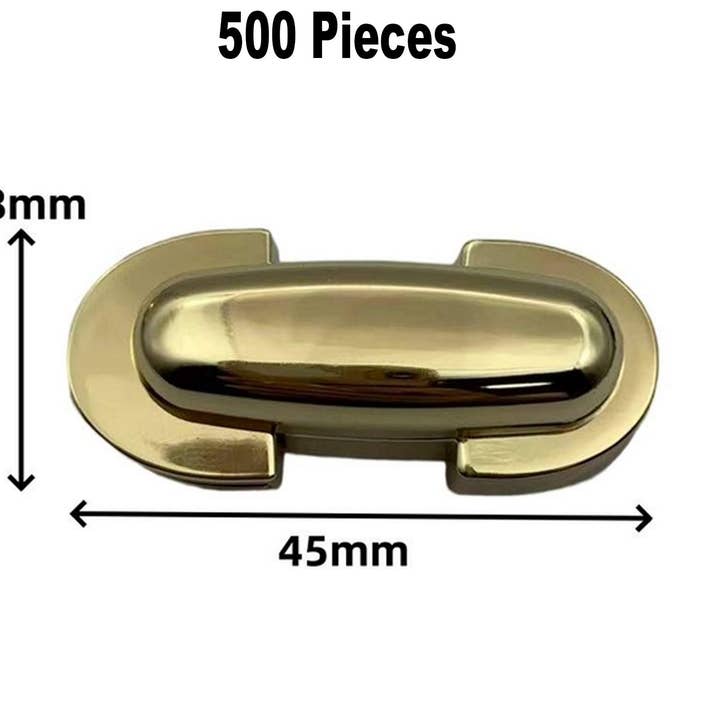 Metal Turn Lock for Handbags Classic & Trendy 45x18mm for wholesale by Radyan Fabrics