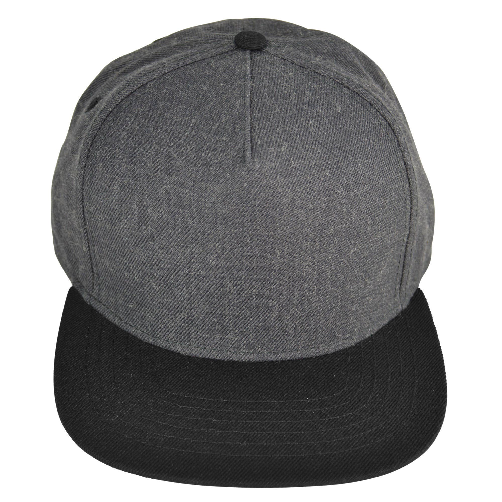 Dalix - Vente Casquette à visière plate – unisexe - DALIX Casquette à 5 panneaux en laine mélangée7