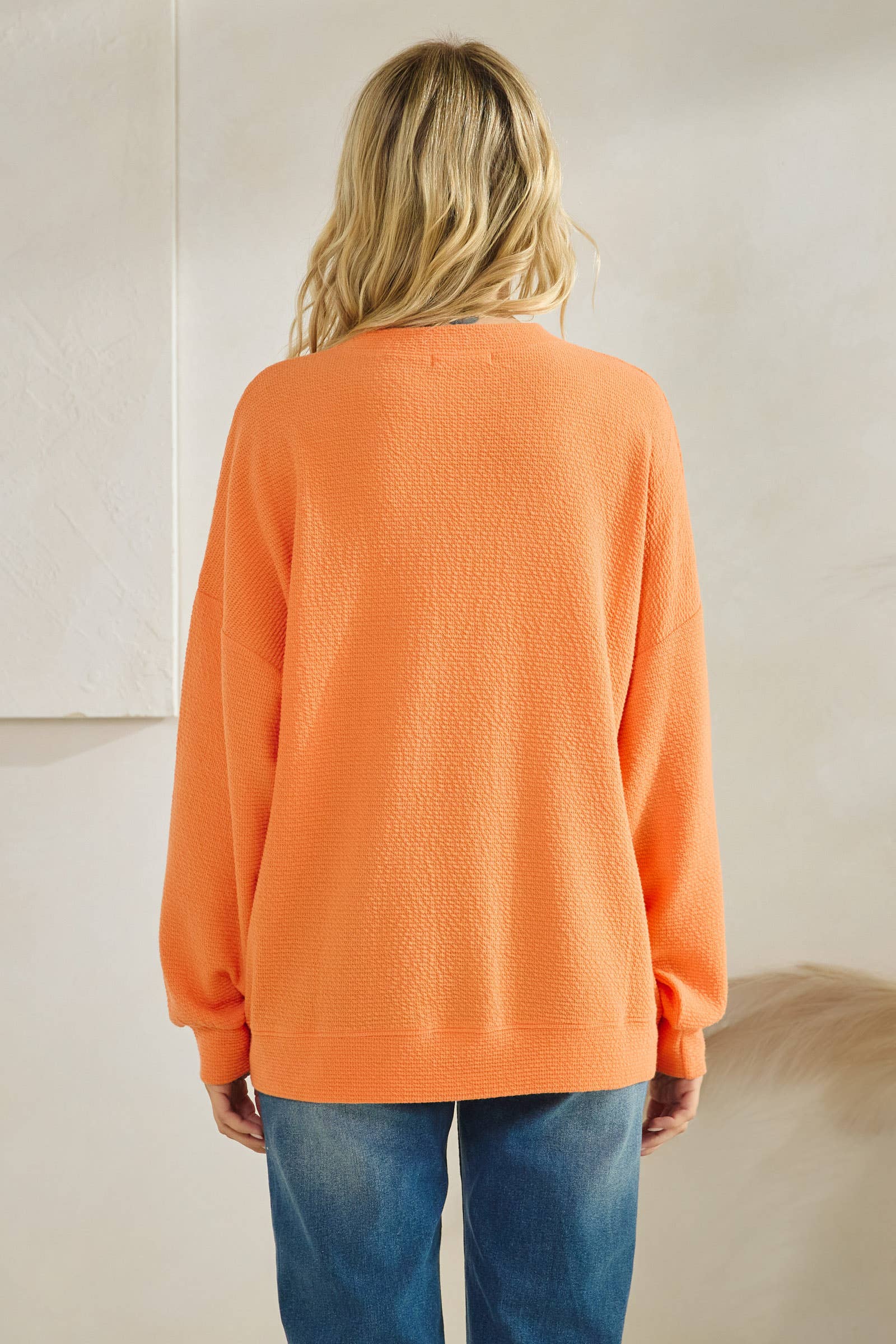 Tres Bien, Inc - Wholesale Tunic - Women's - T-42083-"TENNESSEE" CLOUDY KNIT LONG SLEEVE GRAPHIC TOP14