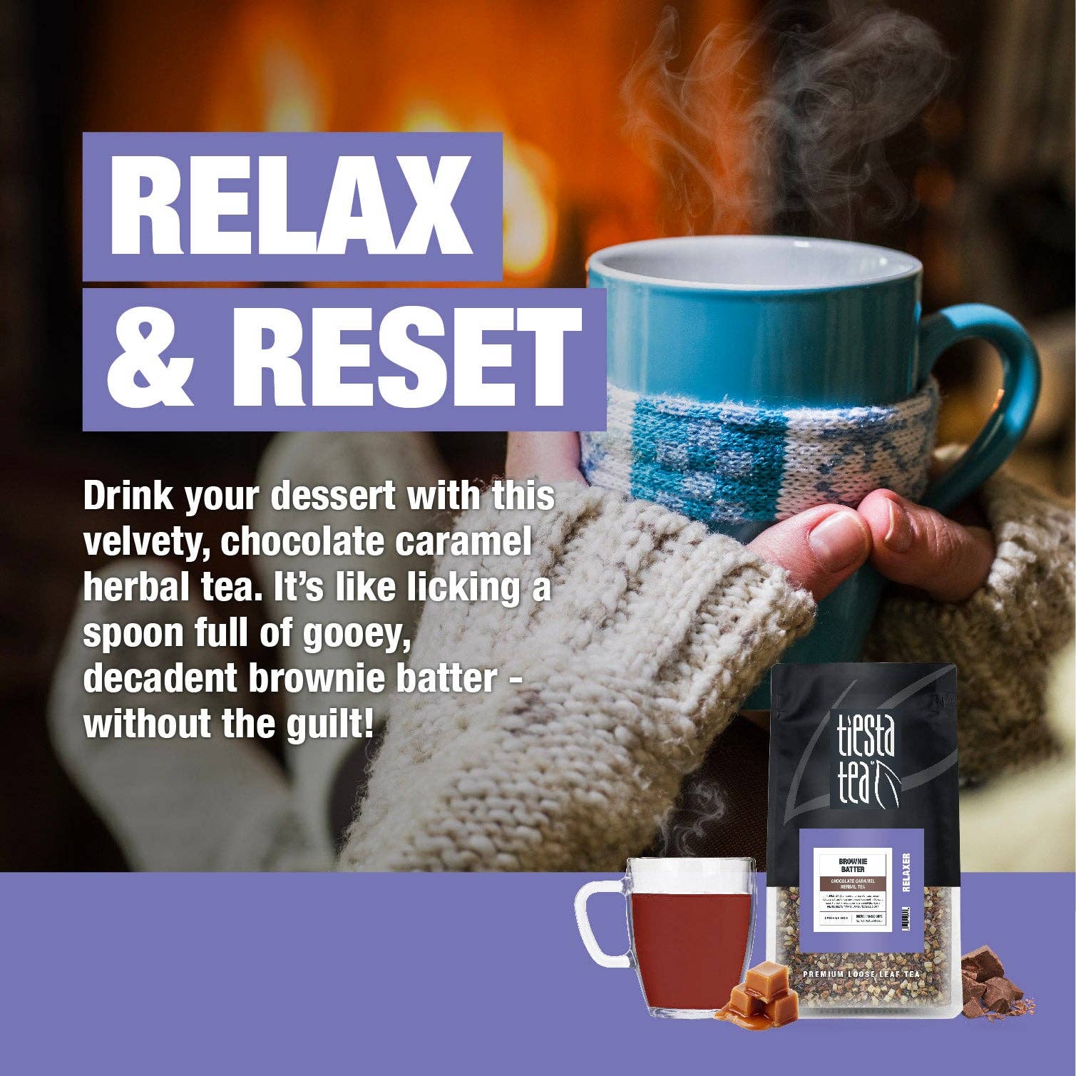 Tiesta Tea Company (loose leaf teas & accessories) - Vente Thé en vrac - Pâte à Brownie - Thé aux Herbes Chocolat Caramel19