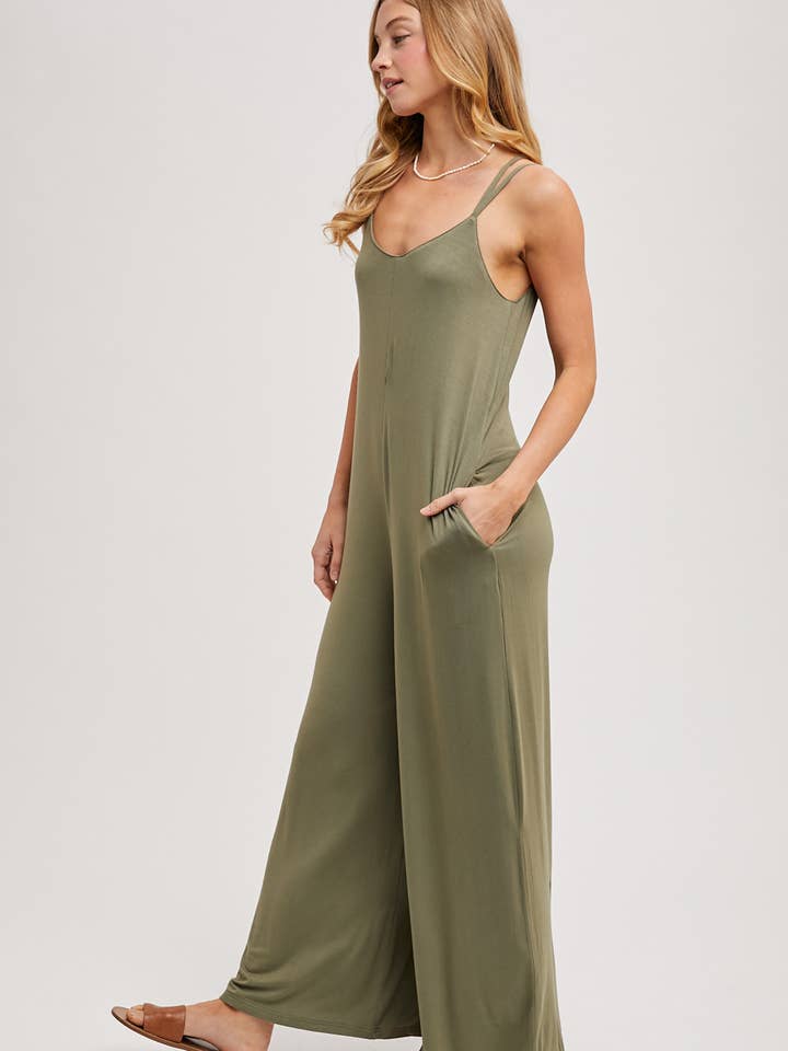 Bluivy - Wholesale Jumpsuit - Women's - CRISS-CROSS BACK WIDE LEG JUMPSUIT34