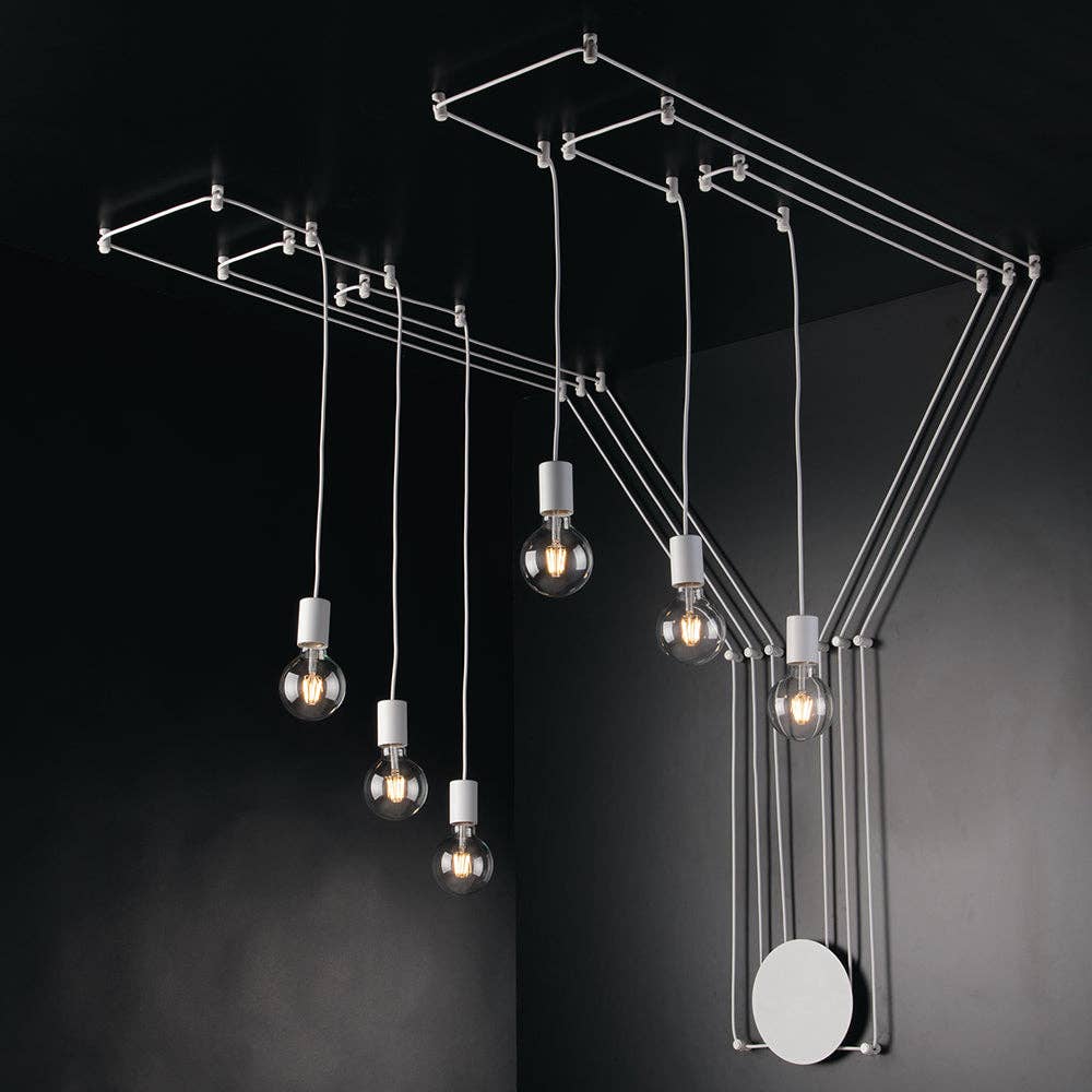 Gruppo F.T - Wholesale Chandelier/Hanging Light - Habitat ceiling lamp in black metal6