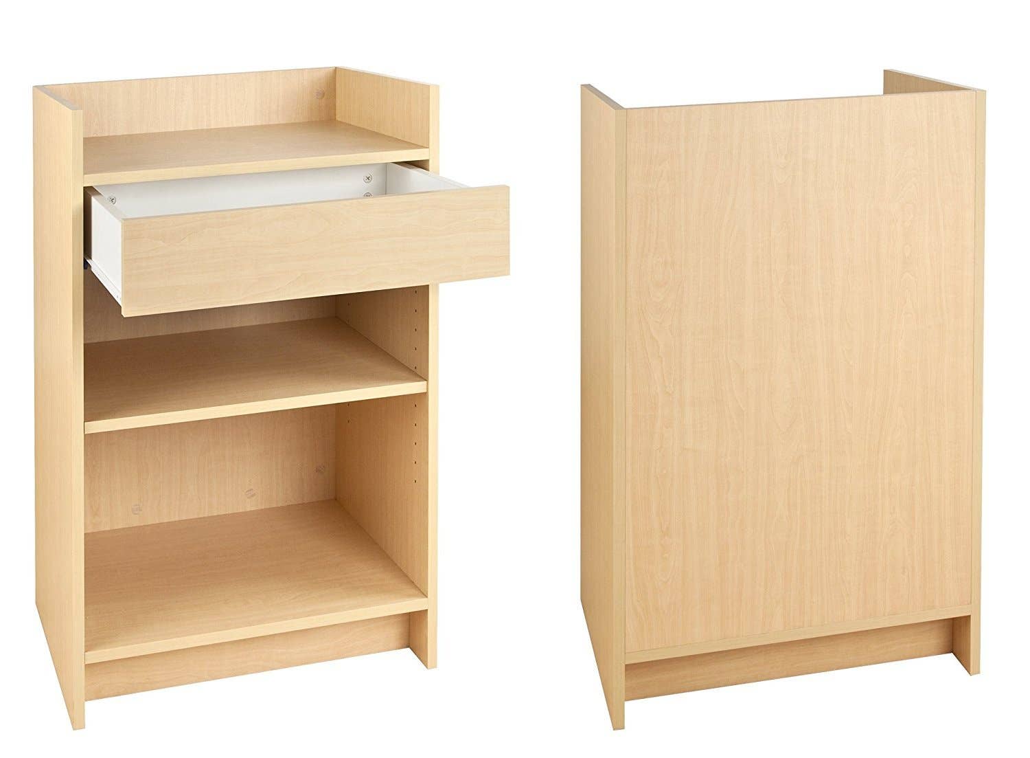 Only Hangers - Wholesale Retailer Display Stand/Case - Black Cash Register Stand, Adjustable Shelf, Drawe2