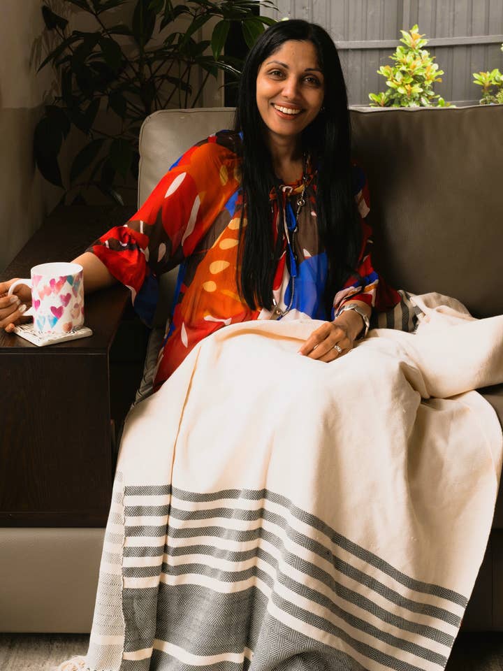 Artisan handcrafted Throw for wholesale by Punar Pty Ltd