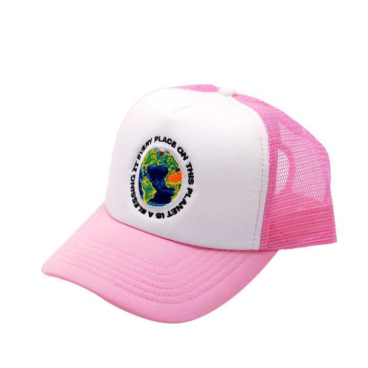 Pink OUTHERE Trucker for wholesale by KIKO