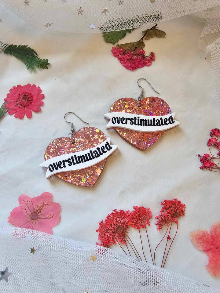 Pink Overstimulated Hearts for wholesale by Fallen Pine Studio