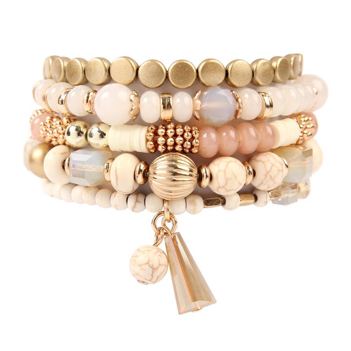 Love and Repeat - Wholesale Beaded Bracelet - MULTIBEADS STRETCH BRACELET