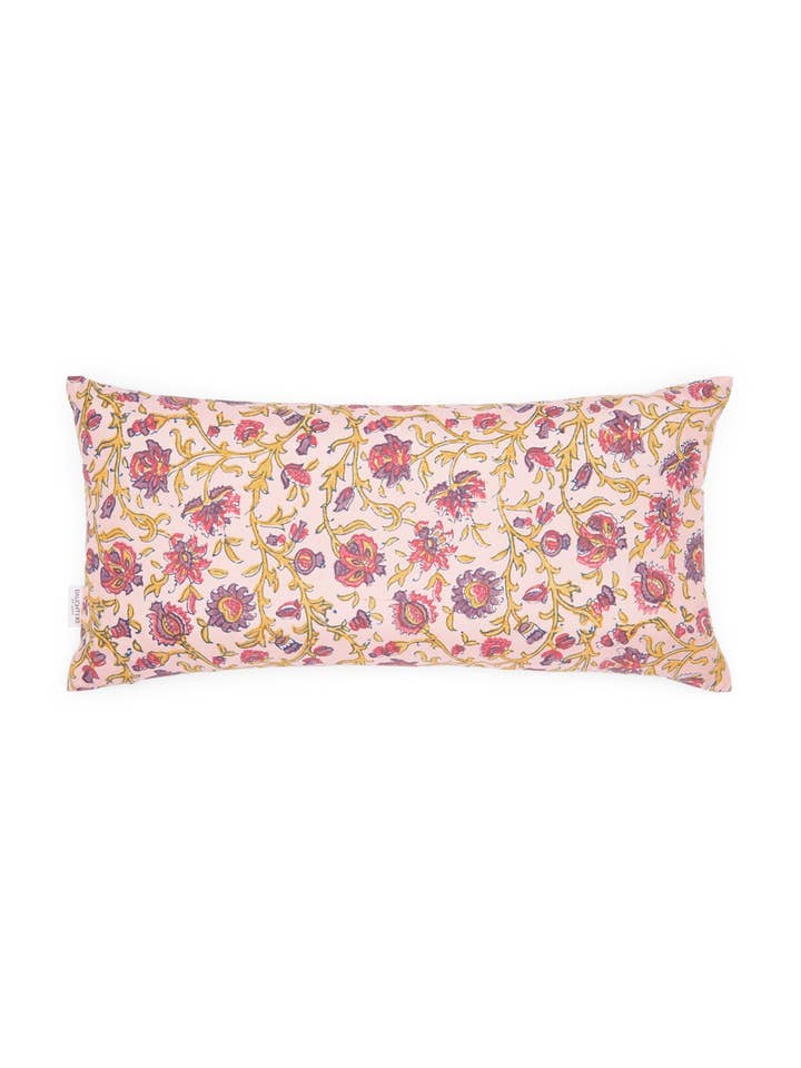 Arya Silk Reversible Bolster Cushion for wholesale by Daughters of Gaea Ltd