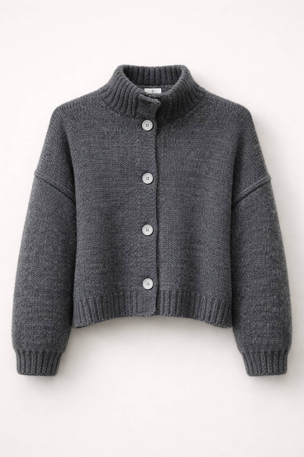 TAMBA – wholesale Kofta - Dam – Angora alpacka kofta med ståkrage och knappslå0