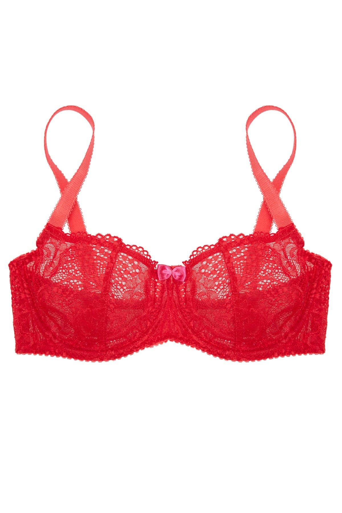 Viola Sky - Wholesale Bra - Women's - Miss Cherie Red Balcony Underwire Bra0