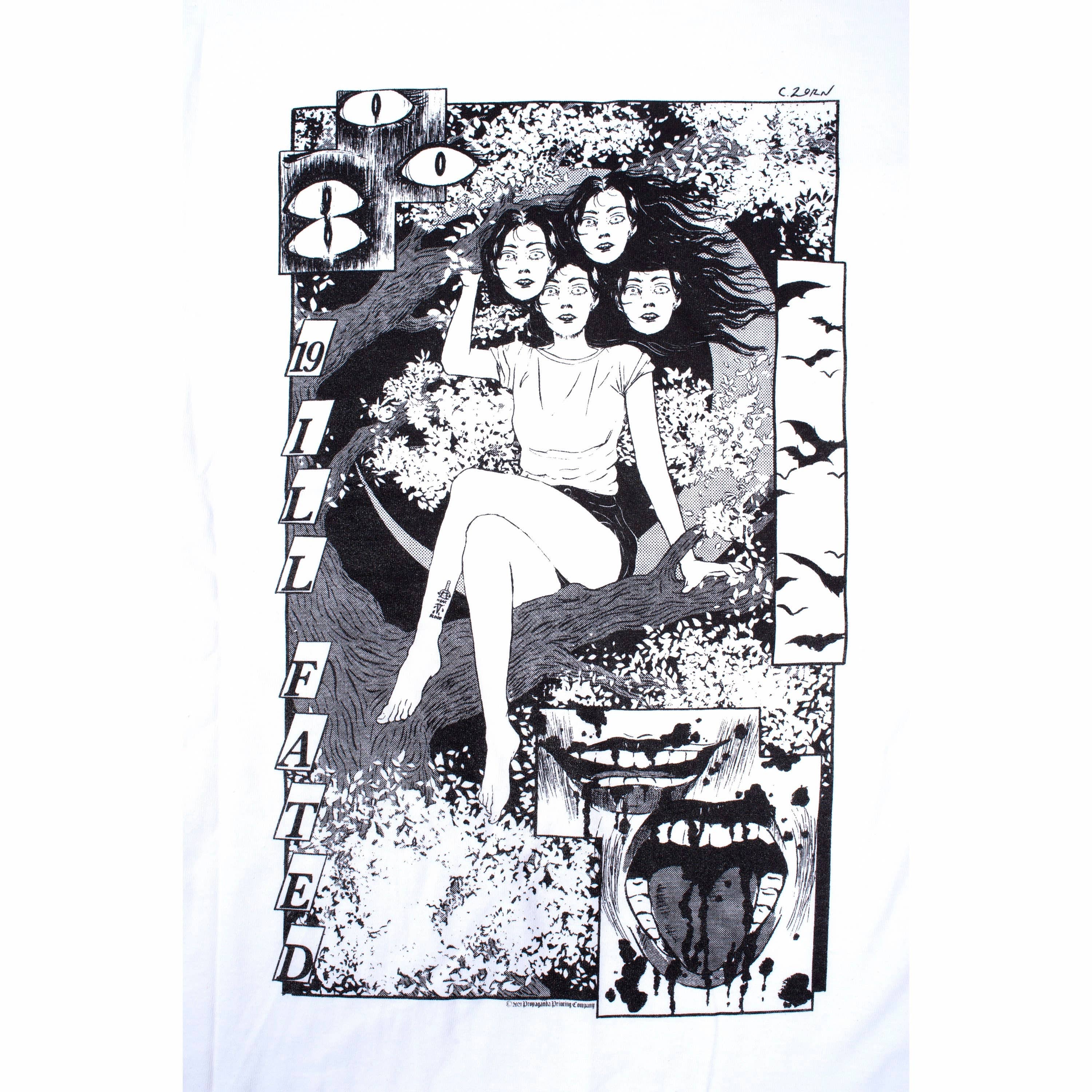 Propaganda Printing Company - Wholesale Screen Printed T-Shirt - Unisex - Chloe Zorn (@Sparka on IG), "Ill Fated" | Vampire | Comic3