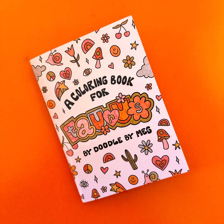 Doodle By Meg - Wholesale Coloring & Activity Book - Adult - Taurus Zodiac Coloring Book