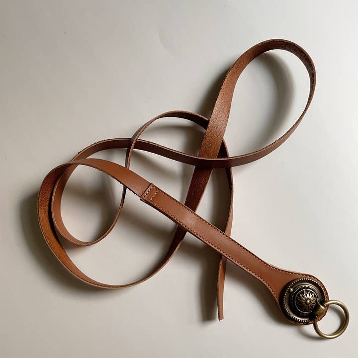 Dreamers Supply Co. - Vente Ceinture – femme - Ceinture à anneaux en cuir Vaucluse