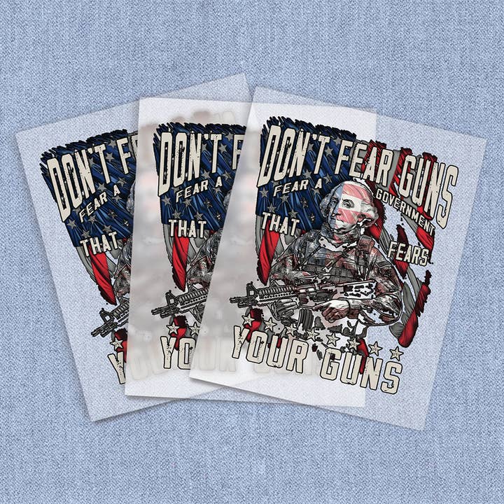 Vrees geen wapens, direct naar film warmteoverdrachten. voor wholesale door Iron It