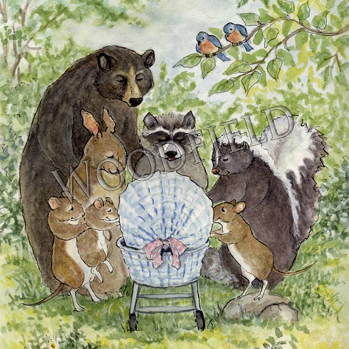 Woodfield Press – wholesale Kontorsmateriel/Notecard Set – #503 - Anteckningskort för ny ankomst