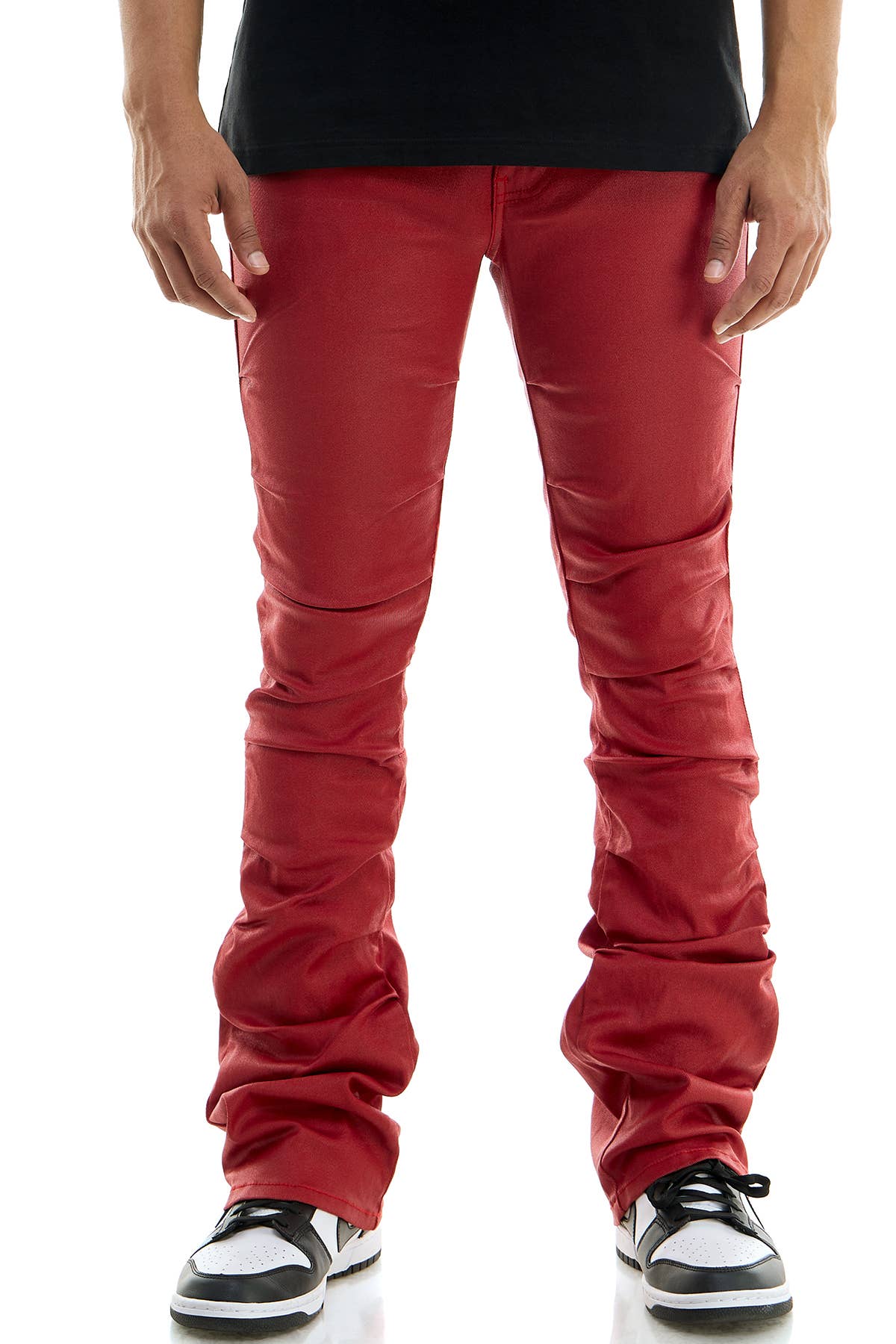 KDNK – wholesale Pants – Men's – WAXED PLEAT FLARE PANTS5