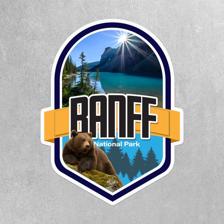 Banff National Park Sticker for wholesale by Real Cool Stickers & Stuff