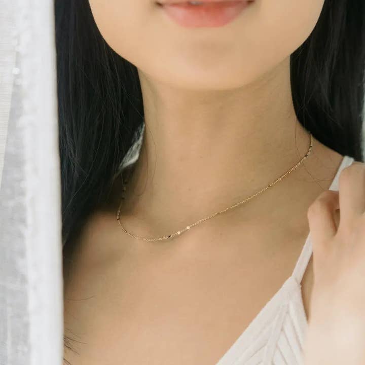 Honeycat Jewelry - Wholesale Link & Chain Necklace - Morse Code Necklace1