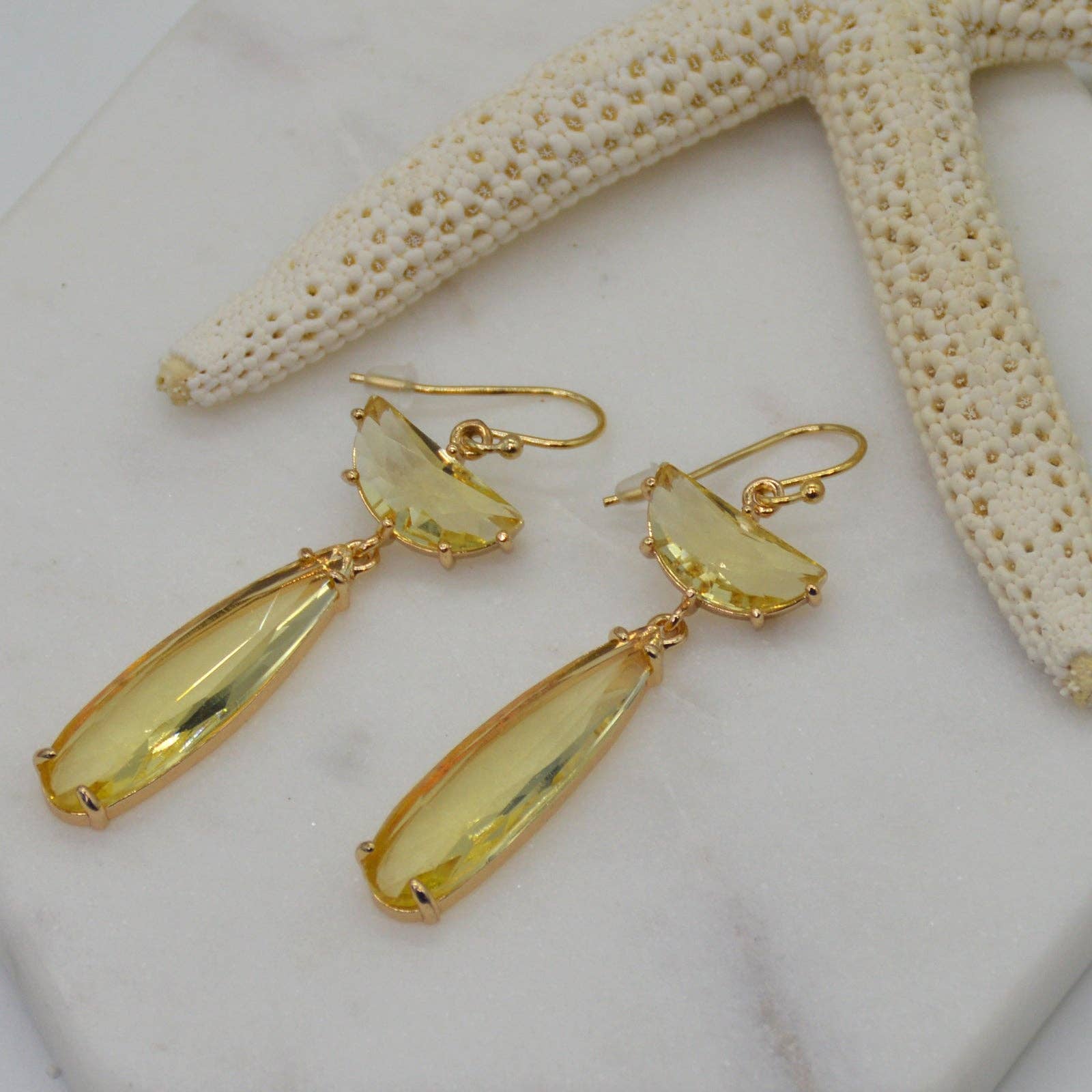 PearlGem Designs - Wholesale Dangle Earrings - Gaeb Quartz drop Earring1