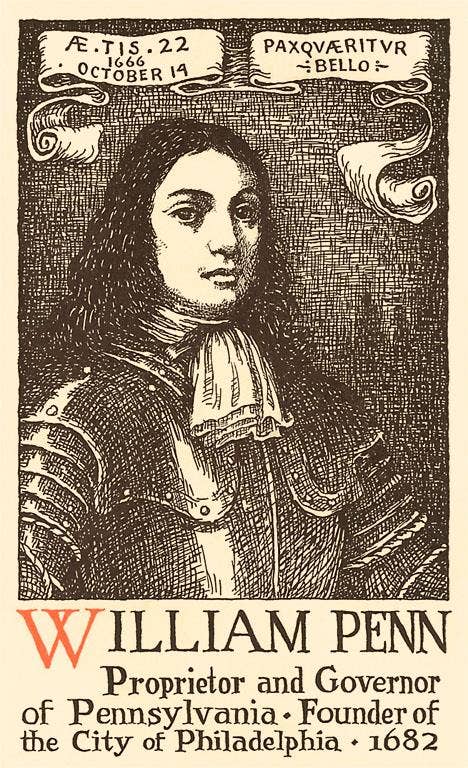 Found Image Press - Wholesale Stationery/Notecard Set - Greeting Card PA-522 William Penn0